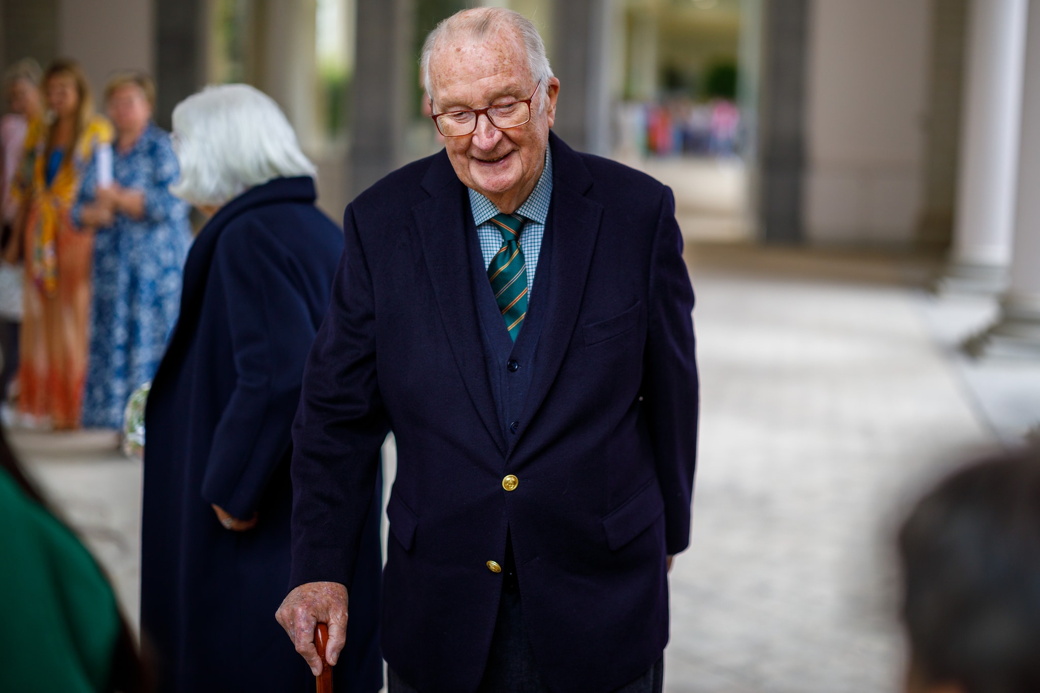 BRUSSELS, BELGIUM - JUNE 8: King Albert II of Belgium arrives prior to attend the Queen Paola Prize for Education 2021-2022 on June 8, 2022 in the Royal Castleâ€s Orangerie in Brussels, Belgium. This year the Prize is aimed at teachers and school teams in nursery and primary education in ordinary and specialised education in the Wallonia-Brussels Federation and in the Flemish Community. (Photo by Olivier Matthys/Getty Images) Olivier Matthys