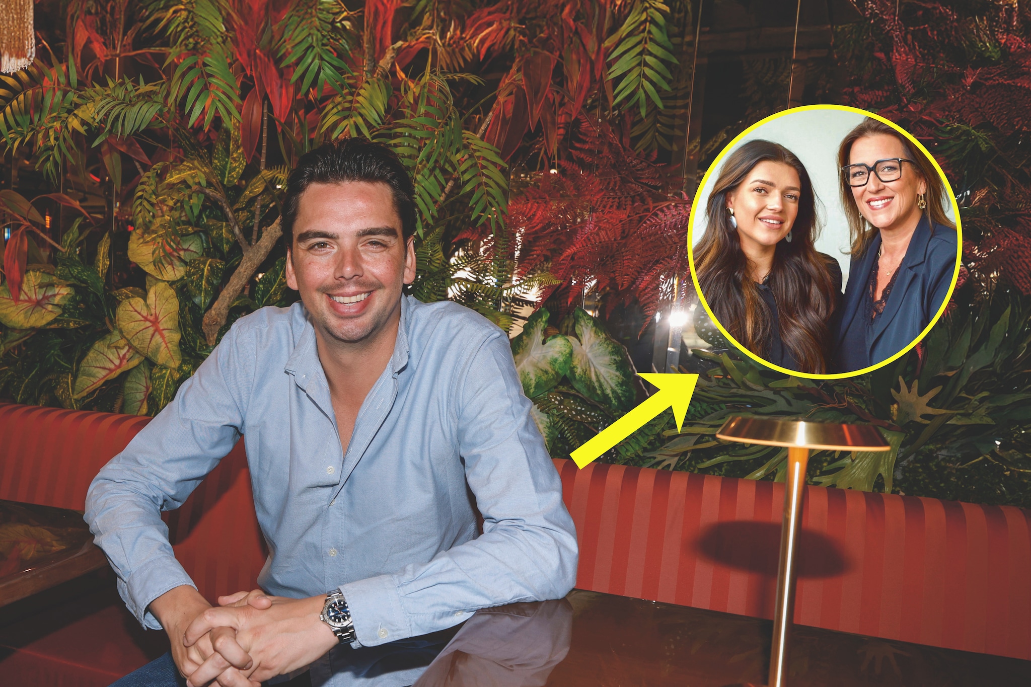 Yves Berendse, moeder Sasja en dochter Kiki