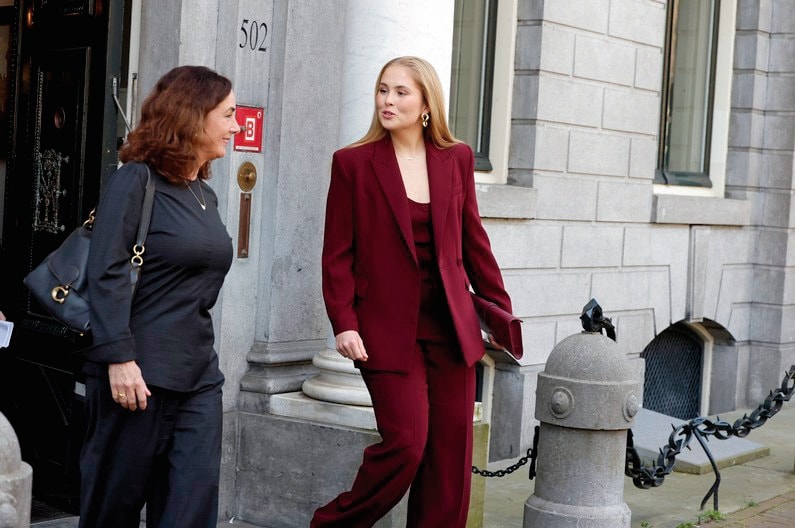 Prinses Amalia op werkbezoek in Amsterdam