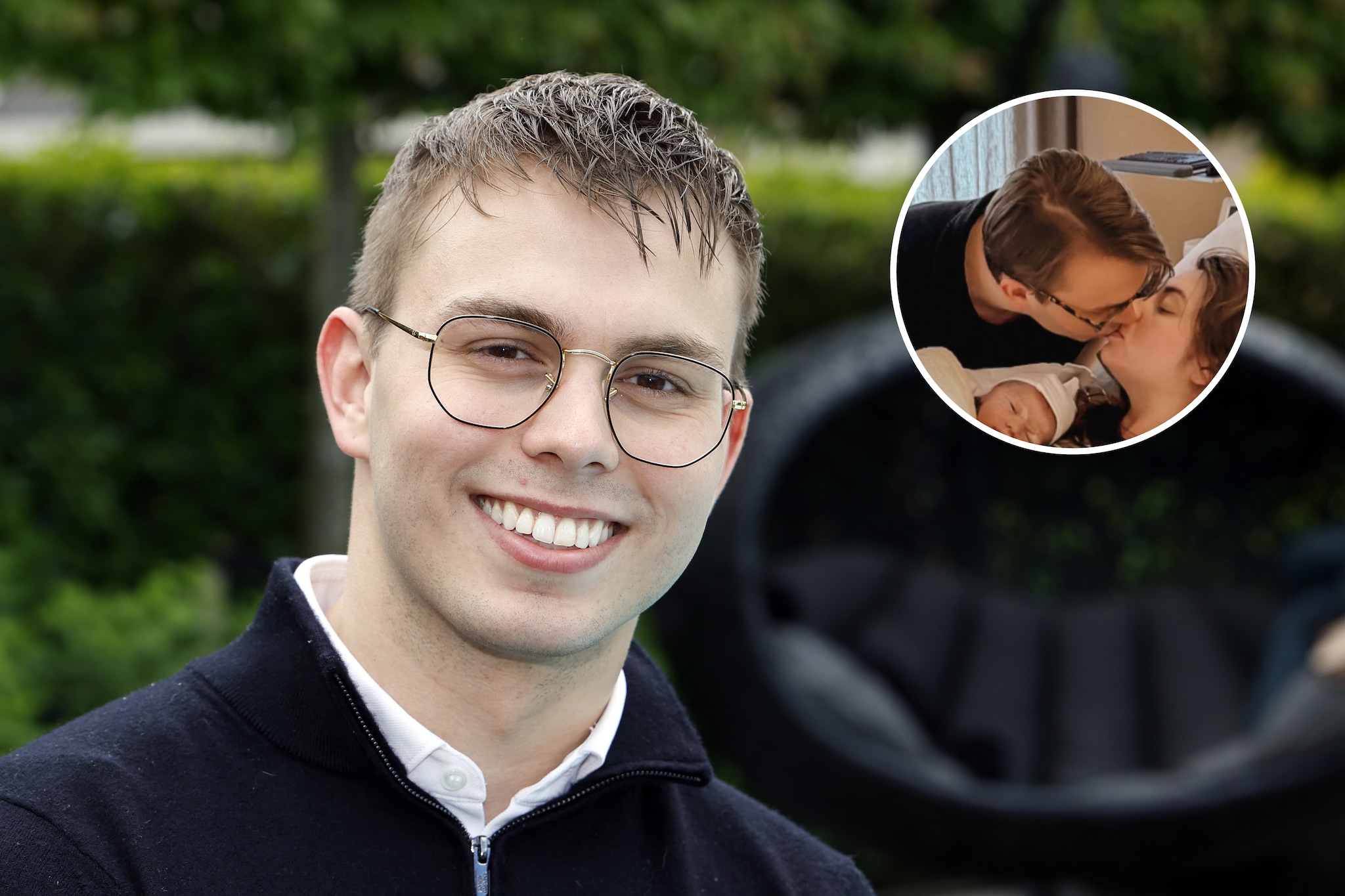 Jan Bauer, Danique Lazeroms en hun zoontje Jan